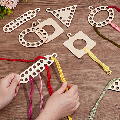 8 шт. 4-х видов деревянных досок для намотки ниток&nbsp;DIY-WH0888-169