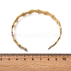 Браслеты-манжеты из нержавеющей стали 304 для женщин&nbsp;BJEW-F509-03A-G