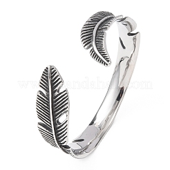 Ретро-браслеты-манжеты из хирургической нержавеющей стали 316&nbsp;BJEW-C142-11C-AS