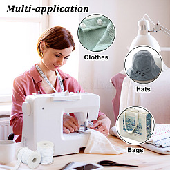 10 ярд пластиковой ленты с кнопками&nbsp;DIY-OC0011-26B