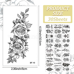 Съемные временные водонепроницаемые татуировки бумажные наклейки DIY-WH20009-94B