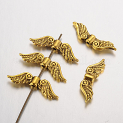 Сплавочные овальные бусины тибетского стиля &nbsp;LS-TIBEB-LF10271YKG-AG-LF