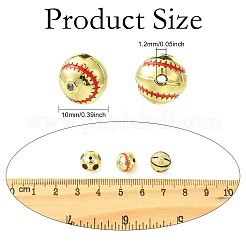 6 шт. 3 стиля круглых латунных микрофибровых бусин с кубическим цирконием&nbsp;KK-CJ0003-49