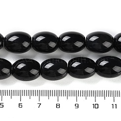 Нити бусин из натурального черного оникса-агата&nbsp;G-NH0019-C05-12