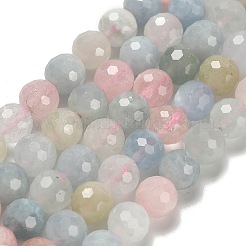 Природные морганит нитей бисера&nbsp;G-H329-F01-8mm