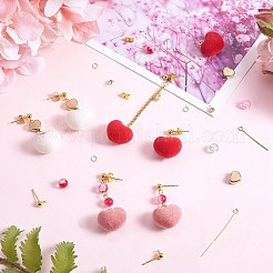 Набор для изготовления сережек в форме сердца своими руками&nbsp;DIY-SZ0009-25