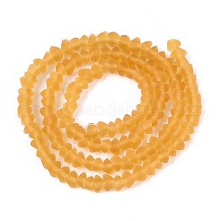 Матовые прозрачные стеклянные бусины&nbsp;GLAA-N016-4mm-24