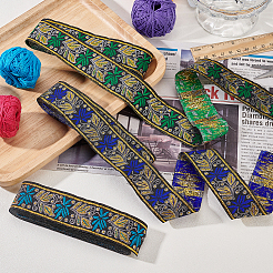 10.5 м 3 цвета полиэстеровые ленты с вышивкой в этническом стиле&nbsp;OCOR-FG0001-67