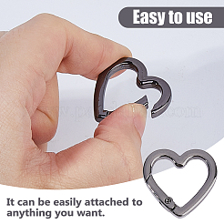 10 шт. пружинные кольца из цинкового сплава в форме сердца&nbsp;FIND-DC0008-21