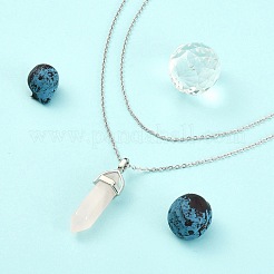 Устойчивые к потускнению классические простые ожерелья из нержавеющей стали 304 для мужчин и женщин с цепочками-кабелями&nbsp;LS-STAS-S029-02