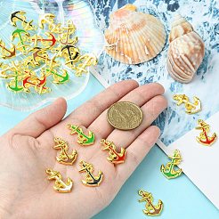 25шт 5 цвета сплава эмалевые подвески&nbsp;ENAM-CJ0004-01