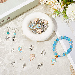 Подвески из сплава дельфинов&nbsp;FIND-SC0016-40