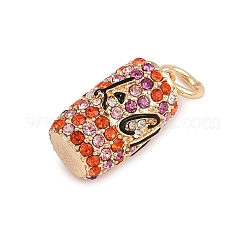 Подвески латунные горный хрусталь&nbsp;KK-B145-02G-01