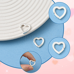 2 шт. 925 кольца-пружинки из стерлингового серебра&nbsp;STER-SC0001-56