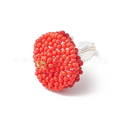 Подвески-грибы из стеклянных бусинок&nbsp;PALLOY-MZ00851-01