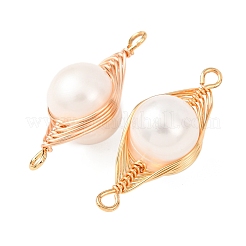 Медные звенья в виде елочки&nbsp;KK-Z152-02G-01