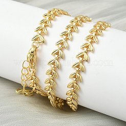 Цепочки из латунных звеньев толщиной 6.5 мм для женщин&nbsp;NJEW-K271-04G