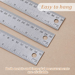 3 шт. 3 стиля линейки из нержавеющей стали и пробки&nbsp;AJEW-DC0001-94