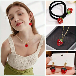 10 шт. бусины из полимерной глины со стразами&nbsp;RB-YW0001-28