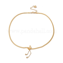 3d бабочка с цепочкой подвеска-кисть с цепочками в елочку&nbsp;NJEW-G074-43G