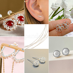 999 тонкая серебряная проволока из стерлингового серебра&nbsp;STER-WH0008-04B-S