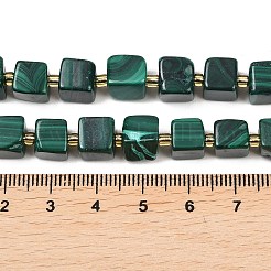 Природного малахита бисер нитей&nbsp;G-G053-B25-01