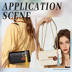 5 шт. 5 цвета ко дню матери искусственная кожа кисточка большая подвеска украшения с деревянным мамин шарм&nbsp;HJEW-WR0001-02