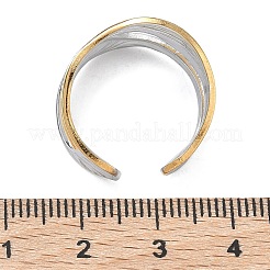 Открытые кольца манжеты из нержавеющей стали 304&nbsp;RJEW-F202-01D-GP