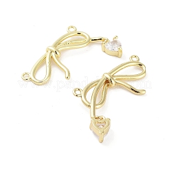 Покрытие стойки латунь микропаве прозрачные подвески из кубического циркония&nbsp;KK-H474-06G