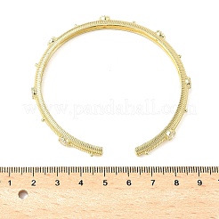 Браслеты-манжеты из сплава со стразами для женщин&nbsp;BJEW-U039-01G