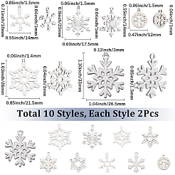 20 шт. 10 стиля подвесок из нержавеющей стали 304 и 201&nbsp;STAS-SC0010-72