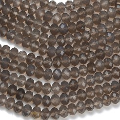 Серые натуральные бусины из агата &nbsp;G-Z111-A09