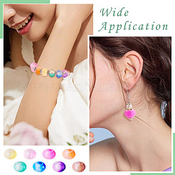 80 шт. двухцветные акриловые бусины с градиентом в два тона&nbsp;MACR-TA0001-75