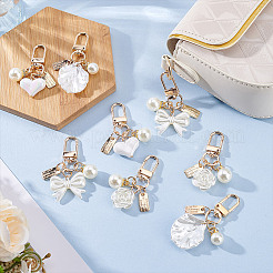 8 шт. 4 стиля имитация АБС подвесные украшения&nbsp;HJEW-NB0002-15