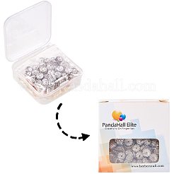 Латунь цветок шарик крышки&nbsp;KK-PH0034-81