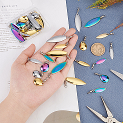 24шт железные рыболовные приманки&nbsp;AJEW-FH0002-36