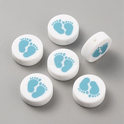 Пищевые экологически чистые силиконовые бусины&nbsp;SIL-WH0013-34A-02