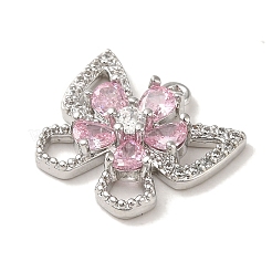 Латунные микропаве прозрачные кубические циркониевые подвески&nbsp;KK-G499-08P