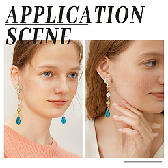 20 шт. 2 цвета фурнитура для сережек-гвоздиков из нержавеющей стали 304&nbsp;STAS-PH0001-69