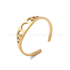 Регулируемые манжеты из нержавеющей стали 304 для женщин&nbsp;RJEW-F199-01G