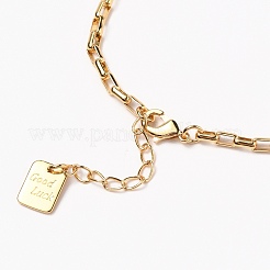 Браслеты-цепочки из латуни&nbsp;BJEW-H537-03G