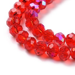 Стеклянные бусины с гальваническим покрытием &nbsp;X1-EGLA-A034-T4mm-L09