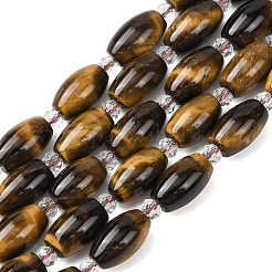 Природных тигровый глаз бисер нитей&nbsp;G-G453-C03-8x13mm