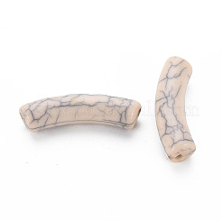 Непрозрачные акриловые бусины с краклеем&nbsp;LS-X-MACR-S372-002N-006