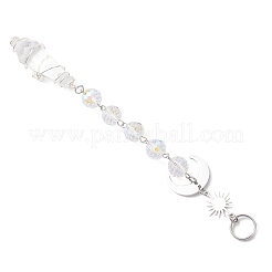 Стеклянные конусообразные круглые подвесные ловцы солнца&nbsp;HJEW-JM04604-02