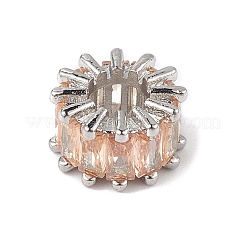 Стойки обшивки латунь микро проложить кубического циркония бусы&nbsp;KK-C019-01P