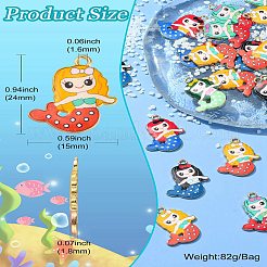 40 шт. Подвески из сплава с эмалью&nbsp;ENAM-CJ0005-65