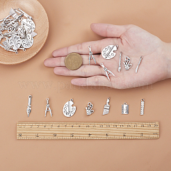 Подвески из сплава в тибетском стиле ко дню учителя&nbsp;TIBEP-SC0001-50AS