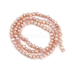 Нити из натурального культивированного пресноводного жемчуга PEAR-P064-19B-05B