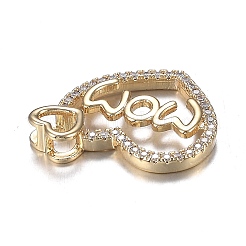 Кулоны из латуни с прозрачным фианитом&nbsp;X-ZIRC-F120-045G